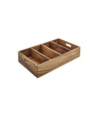 Acacia Wood Cutlery Tray