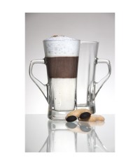 Geo Tall Coffee Glass 