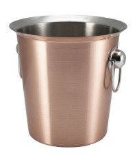 Ring Handled Copper Wine Bucket 18.5 x 19cm